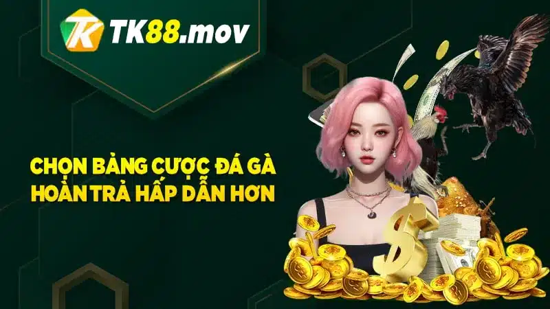 Chọn những bảng cược đá gà có hoàn trả hấp dẫn