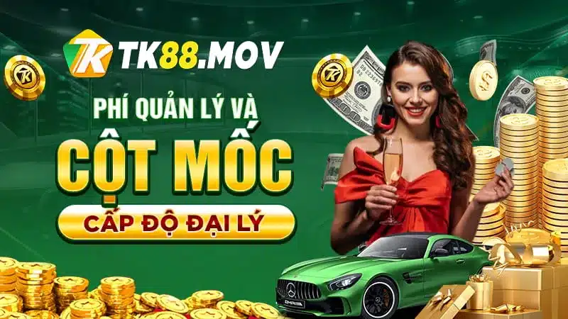 Phí quản lý và cột móc cấp độ đại lý TK88