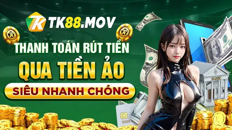 Rút tiền TK88 thông qua ví tiền ảo